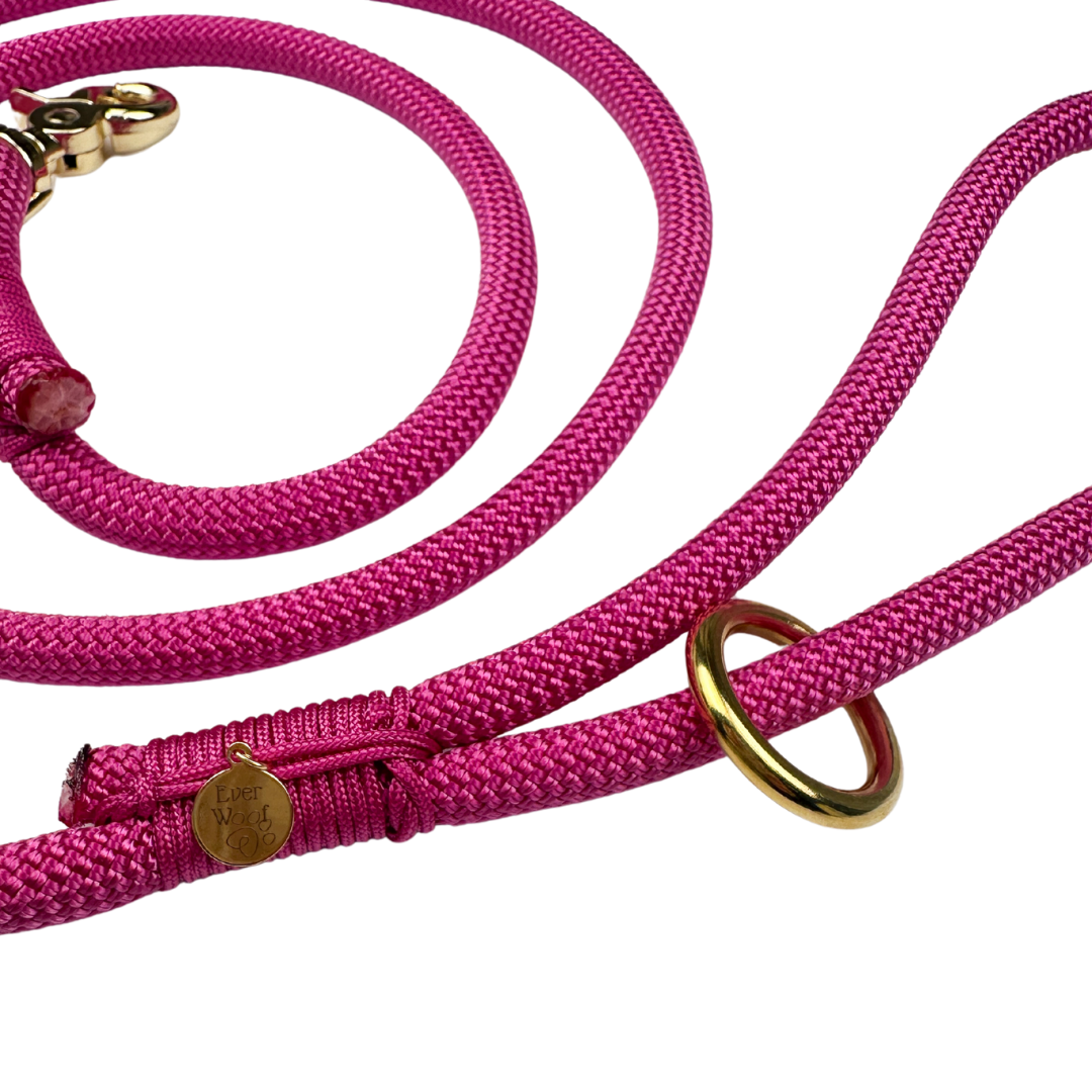 'Wild Berry' Rope Leash