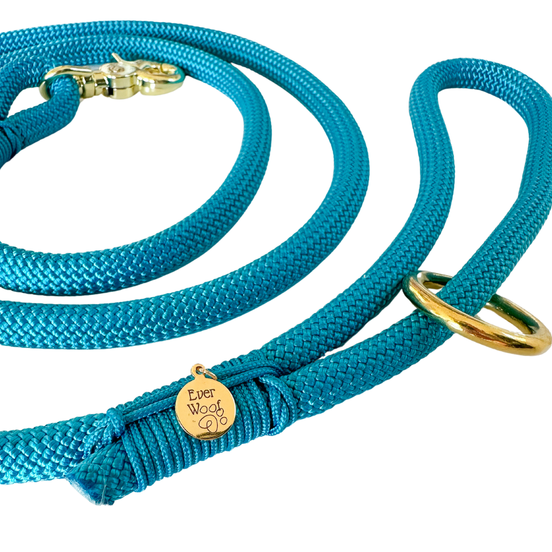 'Cerulean Blue' Rope Leash