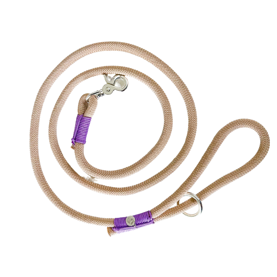 ‘Periwinkle Nude’ Rope Leash