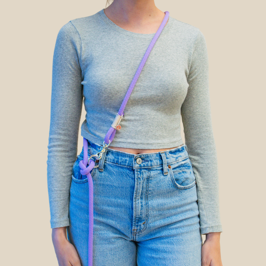 'Lavender' Hands Free Rope Leash