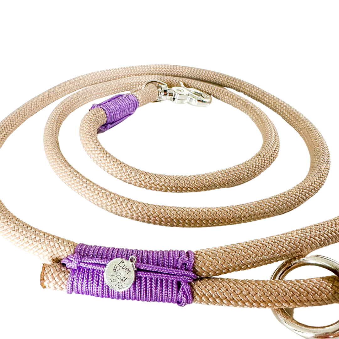 ‘Periwinkle Nude’ Rope Leash
