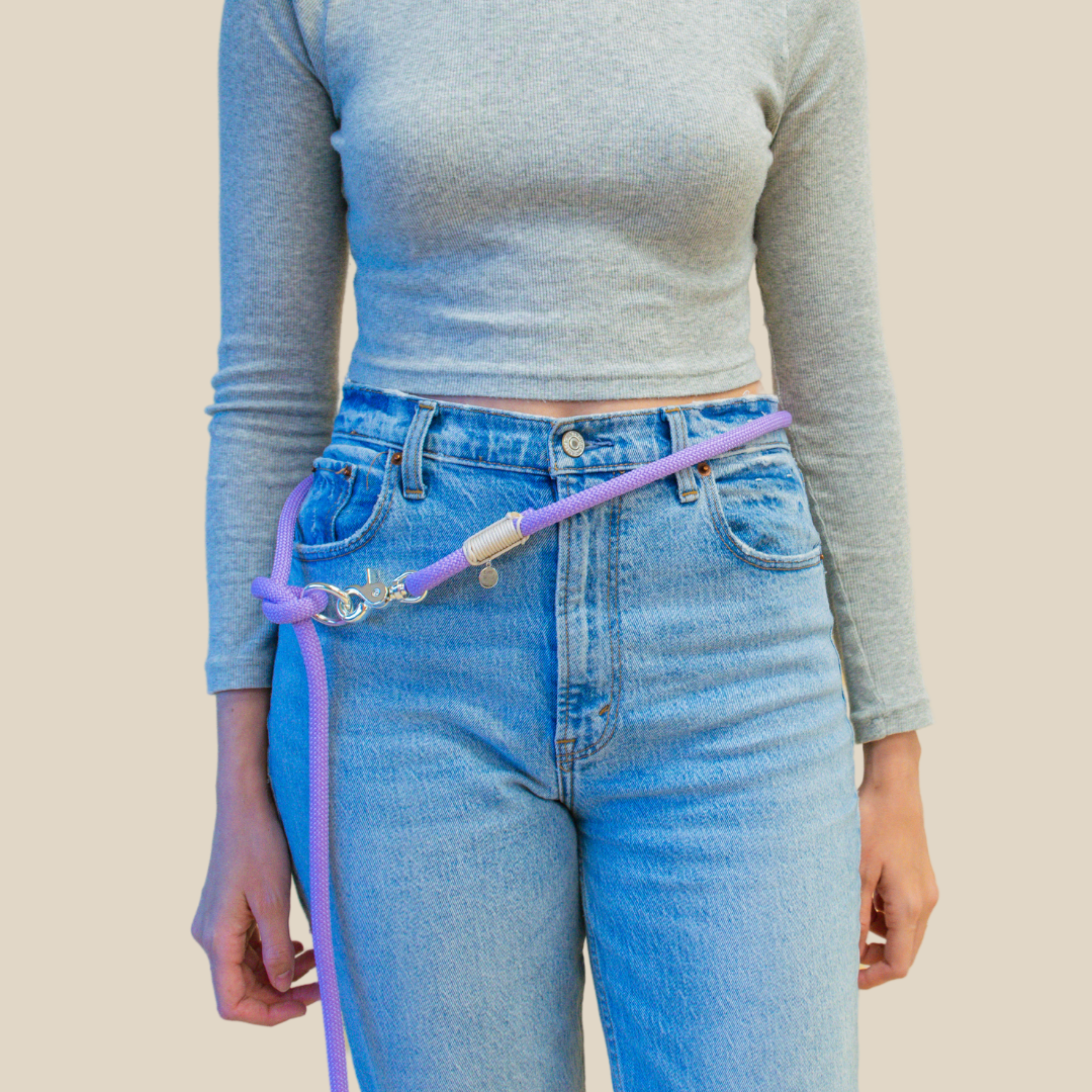 'Lavender' Hands Free Rope Leash