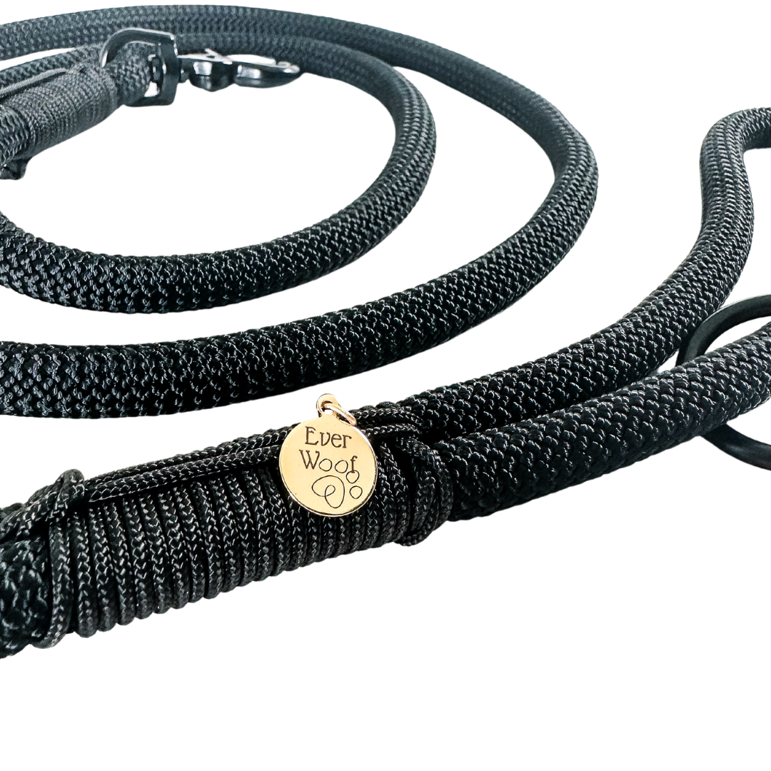 ‘Midnight Black’ Rope Leash