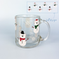 Snow Pups Glass Mug - 13oz