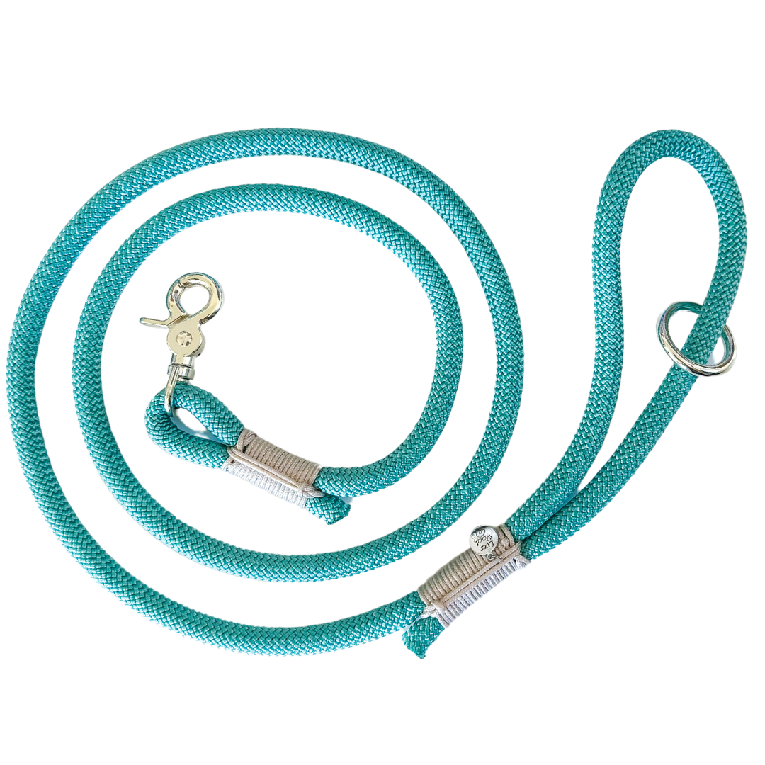 Trapper Rope Leash 'Aquamarine' Rope Leash – EverWoof